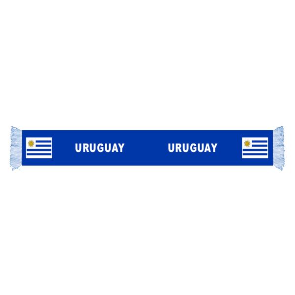 

uruguay flag scarf factory supply good price polyester satin scarf