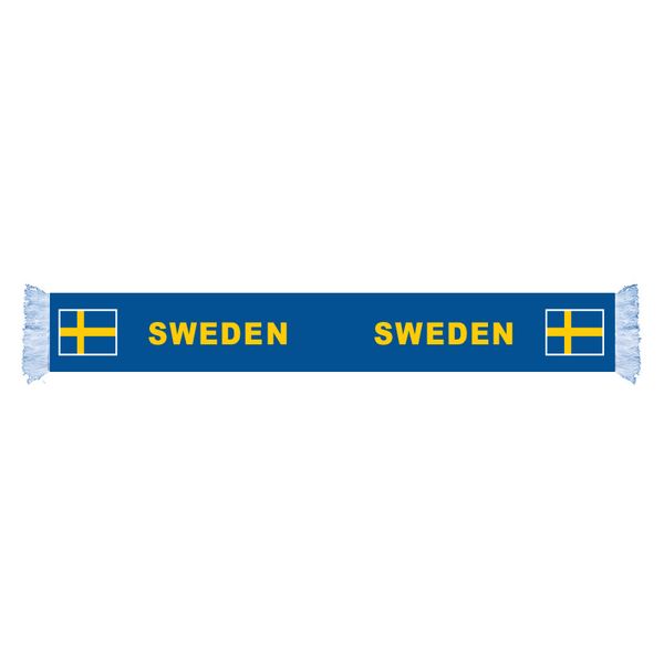 

sweden flag factory supply good price polyester satin scarf