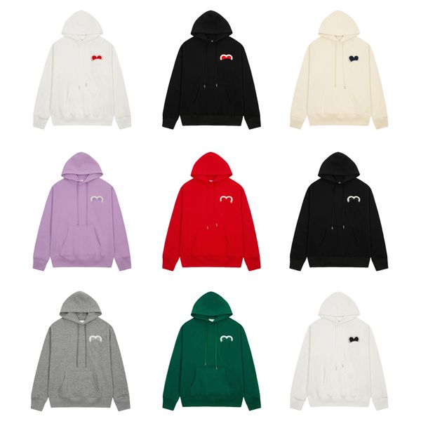 

mens hoodie sweatshirt classic embroidered womens paris hoodies fashion autumn and winter long sleeve solid color, Black