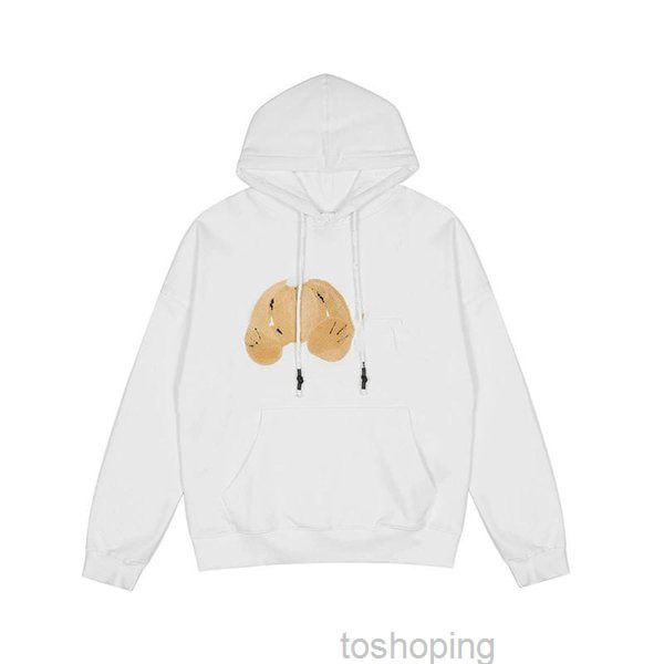 

winter autumn mens palm trendy hoodie sweatshirts angel decapitated teddy hooded bear print graphic loose mens womens 21, Black