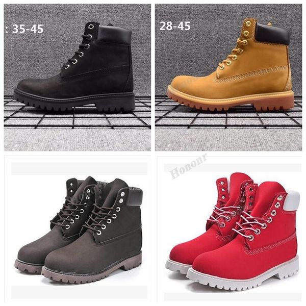 

boots genuine leather men women snow casual martin whole fashion brand shoe310e, Black