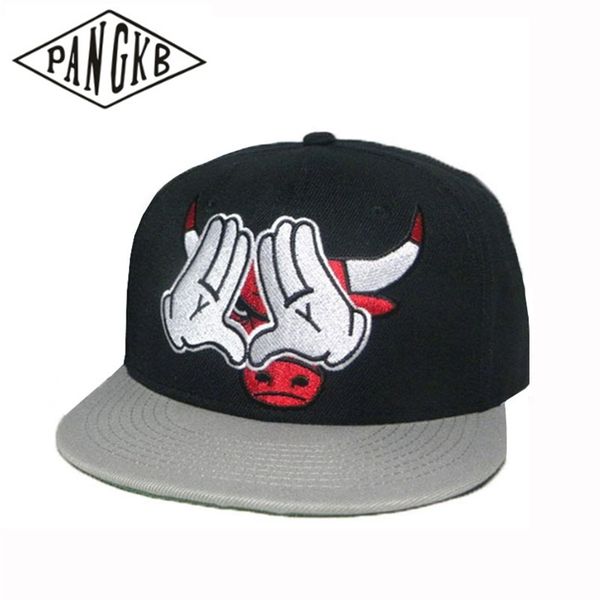 

pangkb brand black bull cap black hip hop street dance hat for men women outdoor casual sun baseball cap bone 220819, Blue;gray