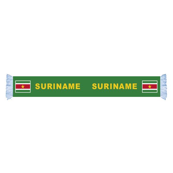 

suriname flag factory supply good price polyester satin scarf
