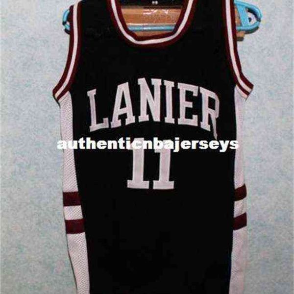 

monta ellis #11 lanier high school retro basketball jersey black customize any size number and player name xs-6xl vest jerseys ncaa