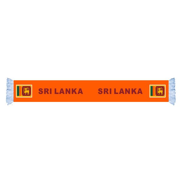 

sri lanka flag factory supply good price polyester satin scarf