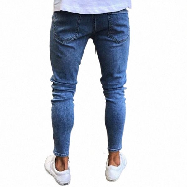 

men's jeans trousers l1ra#, Blue