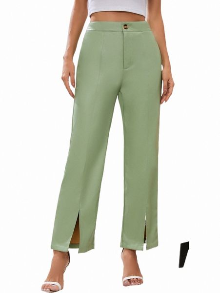 

women's pants & capris split hem wide leg pants clothing x4ard#, Black;white