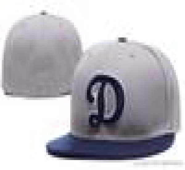 

men039s angeles team baseball full closed caps summer grey color letter d gorras bones men women casual outdoor sport size 8 fl, Blue;gray