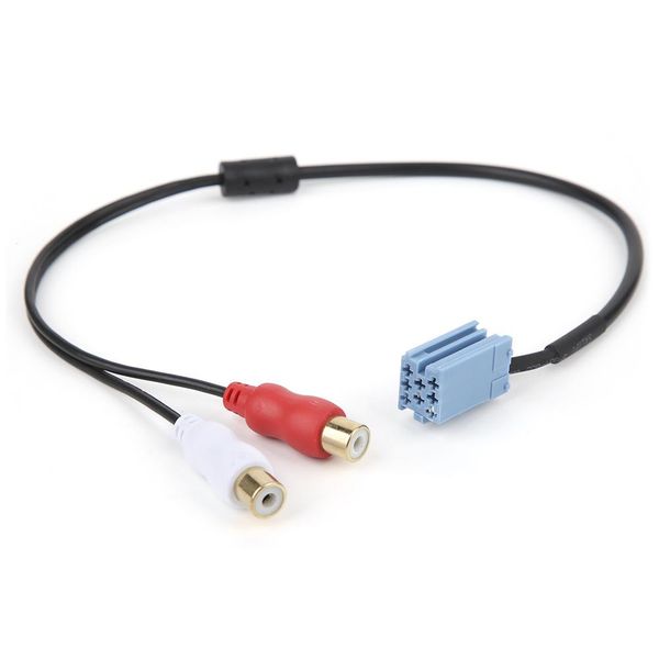 

8 pin mini iso rca cable adapter for bla-punkt compact disc changer car stereo line