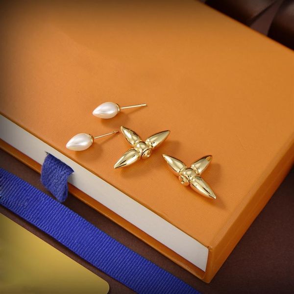 

cross stud earrings hoops l earing designer earrings for women jewelry love luxurys designers earrings studs des boucles oreilles 271f, Golden;silver