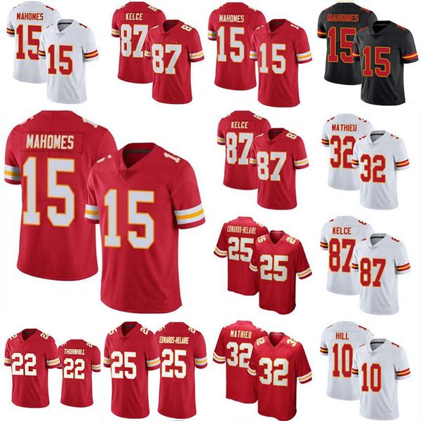 

patrick mahomes football jerseys travis kelce kansa city''chiefes''mens, Black;red