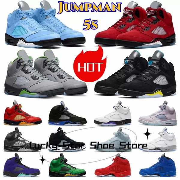 

unc 5s retro basketball shoes for men 5 jumpman concord green bean racer blue raging red what the shattered backboard moonlight white cement