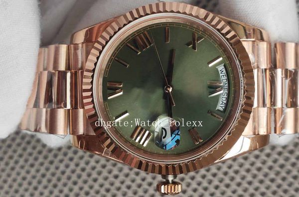 

v2 mens bpf mens wristwatches watches green sapphire watch dive men sport wristwatchday date rose gold crystal, Slivery;brown