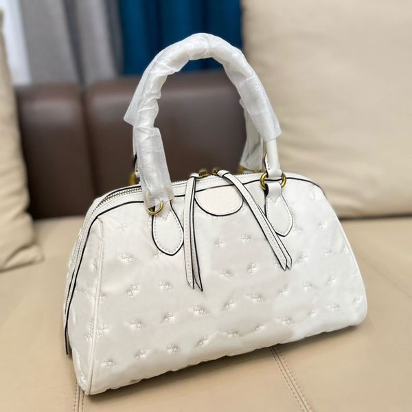 

quilting boston bag bowling crossbody bags handbag shoulder bag luxury zipper leather wallet