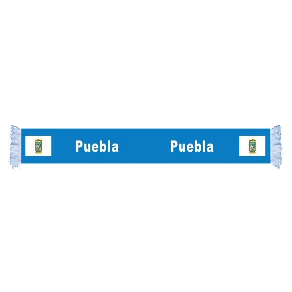 

puebla flag factory supply good price polyester satin scarf country nation football games fans scarf also can be customized