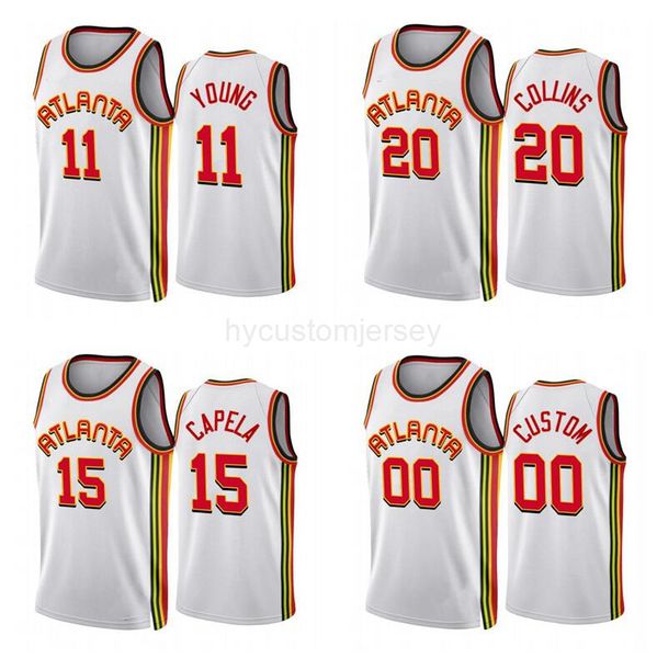 

basketball jersey trae 11 young 20 collins 2022-23 city white jerseys, Black