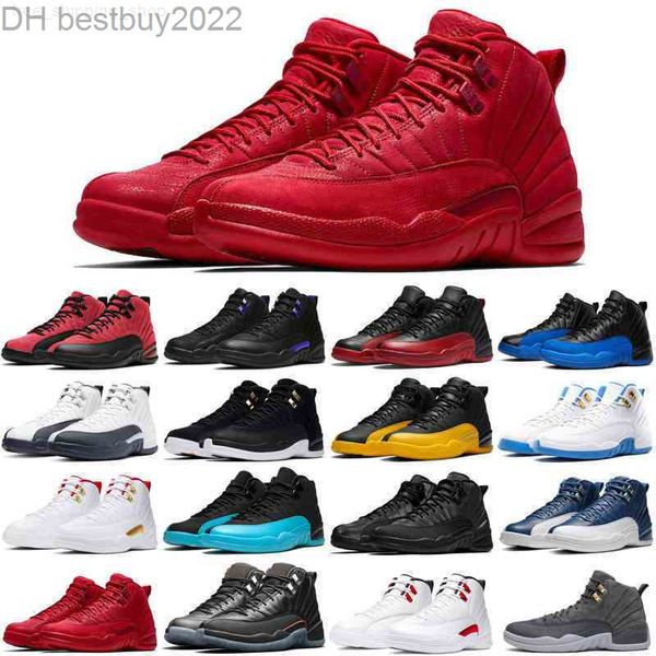 

promotion 12 12s mens basketball shoes utility twist playoffs royalty reverse flu game white men trainers sports sneakers size 7-13