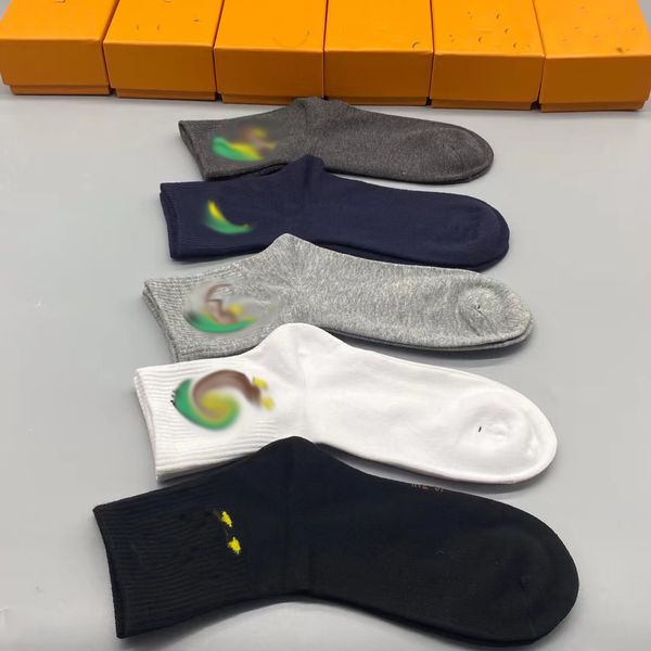 

men's socks mens socks letter printing cotton causal long stockings paris style couple spring and summer 2 color boutique gift box t230, Black