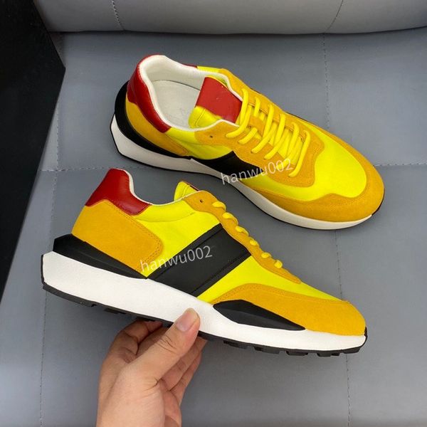 

designer men shoes sneakers casual shoe suede calf leather rubber outsole luxurys designer, Black