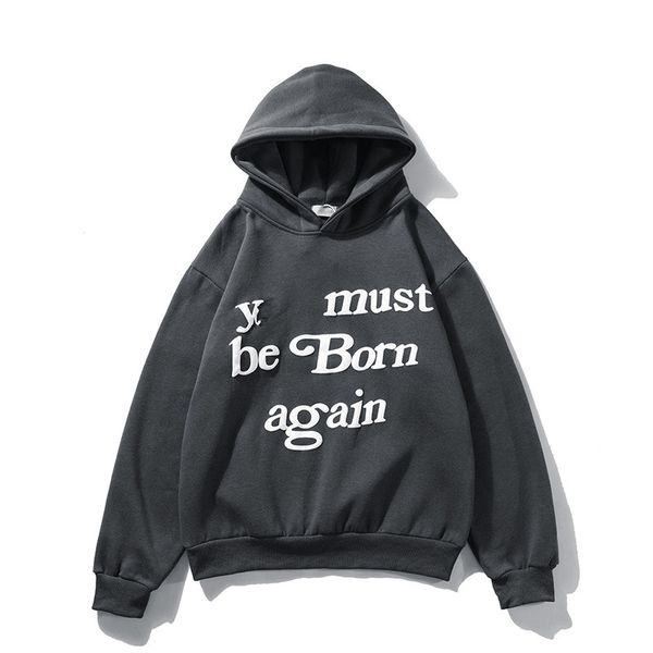 

womens hoodie designer hoodies vintage washed distressed tech fleeces women sweatshirts splash ink hip hop trend sweaters hoody sweat shirt, Black