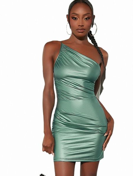 

casual dresses bae one shoulder ruched bodycon dress 71ldq#, Black;gray