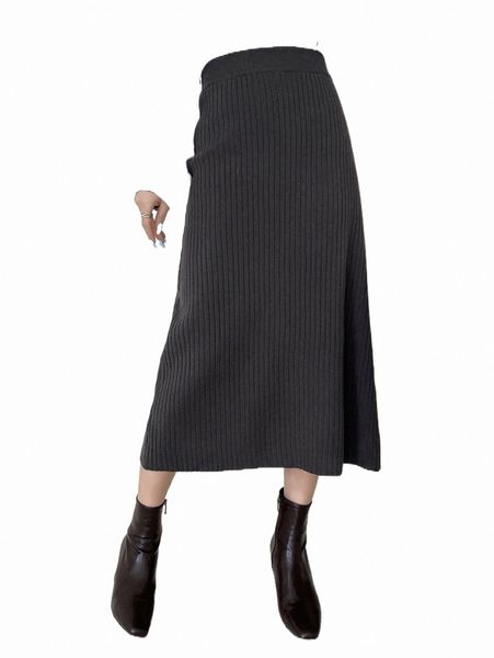 

women's sweaters dazy solid ribbed knit skirt clothing s6we#, White;black