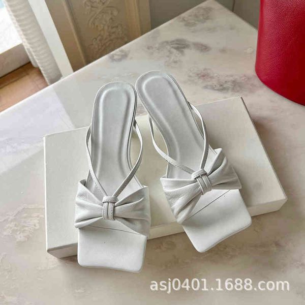 

net sandals byfar red thin heel sandals women wear summer butterfly dew toe high-heeled wy97, Black