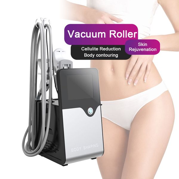 

portable vela vacuum roller cavitation rf slimming beauty equipment loss weight skin tightening cellulite reduction massager, Black;white