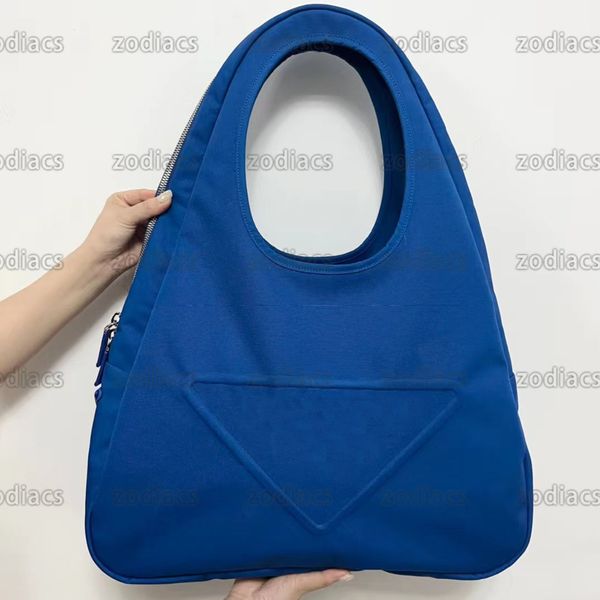 

pra da bag pra printed canvas hobo bag line of functional zipper closure embossed triangle on the front printed lining shoulder bags handbag