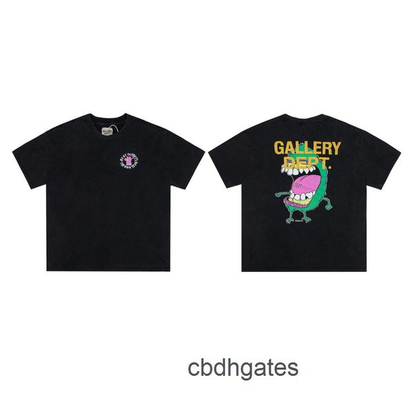 

t mens fashion brand galleryes designer shirts dept cartoon print casual short sleeve t-shirt, White;black