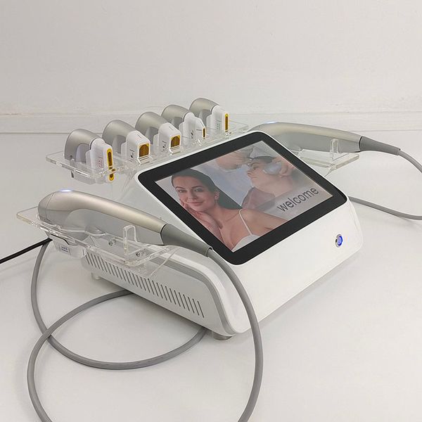 

portable 7d hifu beauty equipment 7 cartridges 20000 s body face eyes lifting skin tightening wrinkle removal body slimming salon spa ultras, Black;white