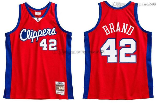 

elton brand stitched jersey mitchell & ness 2001-02 mesh hardwoods classics retro basketball jerseys men, Black