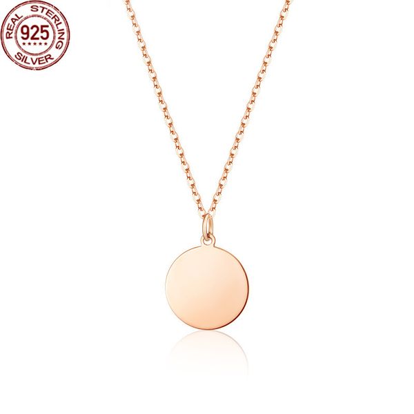 

diffractive projection necklace strands women's net red same clavicle chain sterling silver fashion black technology love coin pendant