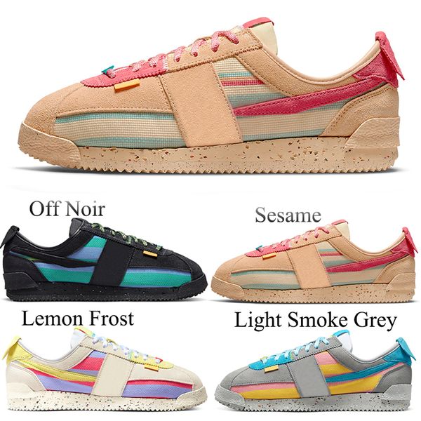 

2023 fashion running shoes union cortez sesame light smoke grey off noir lemon frost women mens trainers sneakers 36-45