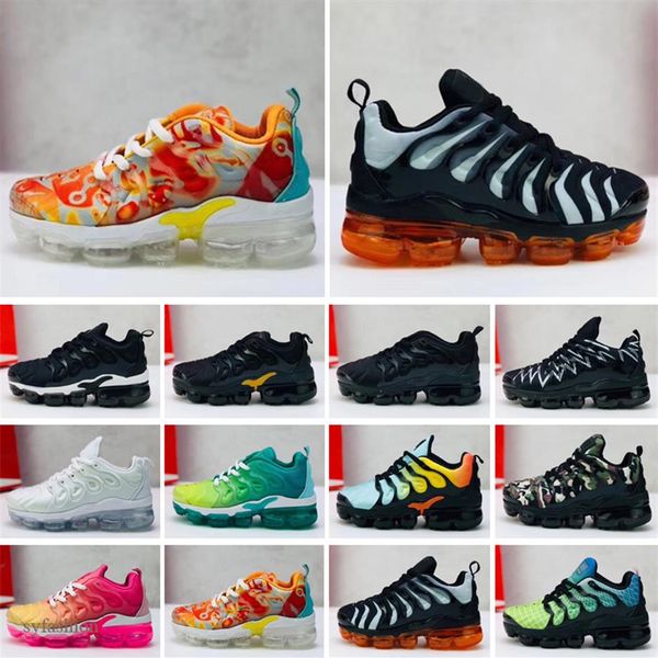 

new kids tn plus baby boy girl children athletic shoes fashion designer sneaker outdoor black multi camouflage kids shoes3238