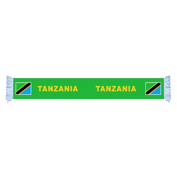 

tanzania flag factory supply good price polyester satin scarf