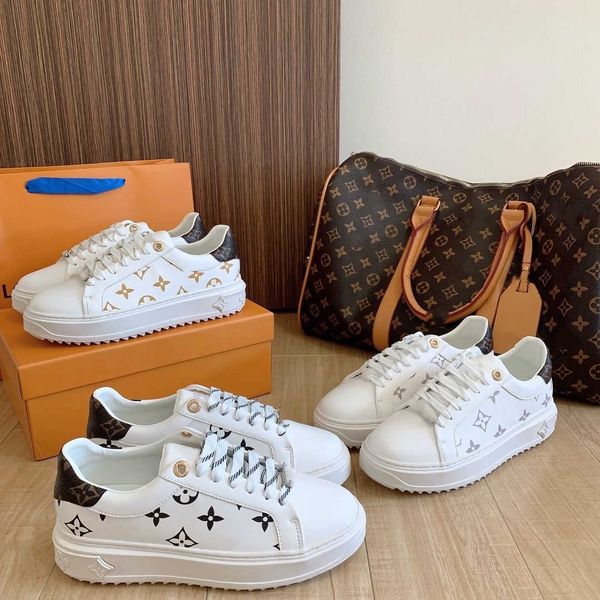 

fashion time out calfskin leather sneaker women casual shoes blue multi white pink embossed open back fuchsia khaki green sole printed luxur, Black