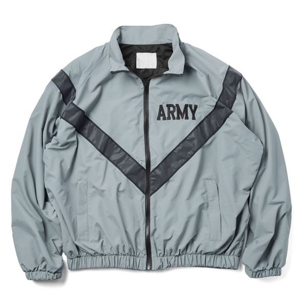 

over sized us army improved physical fitness uniform reflective pt jacket windproof water resistant outwear ipfu training jacket 220818, Black;brown