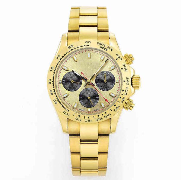 

huiya06 mens mechanical 41mm u1 watch gold stainless steel watches sapphire swimming mens designer watchs montreux luxury folding buckle, Slivery;brown