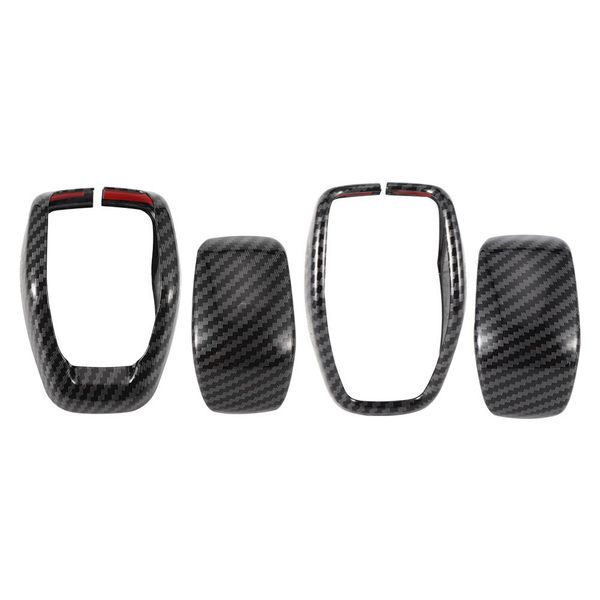 

2pcs/set gear shift knob cover set carbon fiber style trim decor water transfer fit for toyota rav4-2020