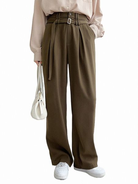 

women's suits dazy high waist belted wide leg pants a0lsdghu#, White;black