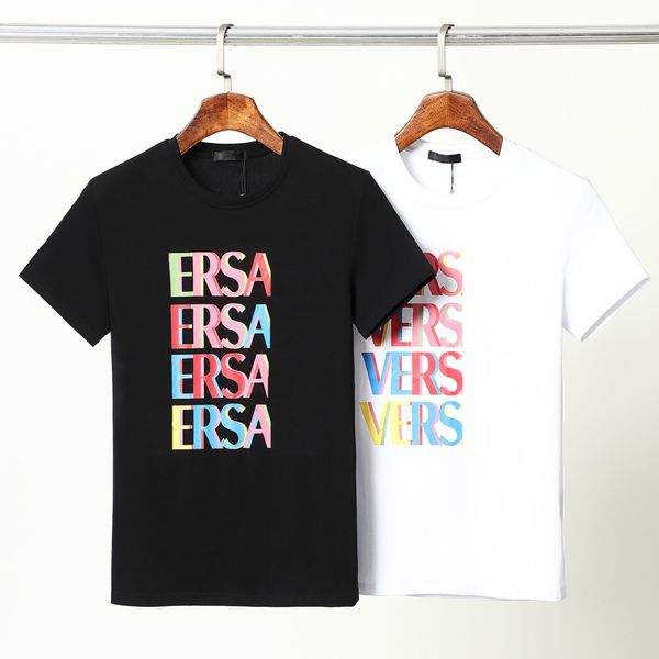 

designer men's t-shirts short sleeve fashion small round neck casual comfortable cotton print breathable street wear m//xl/xxl/xxl 002, White;black