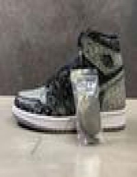 

1 high og rebellionaire mens basketball shoes womens 1s black whiteparticle grey outdoor running sports 555088036 sneakers with