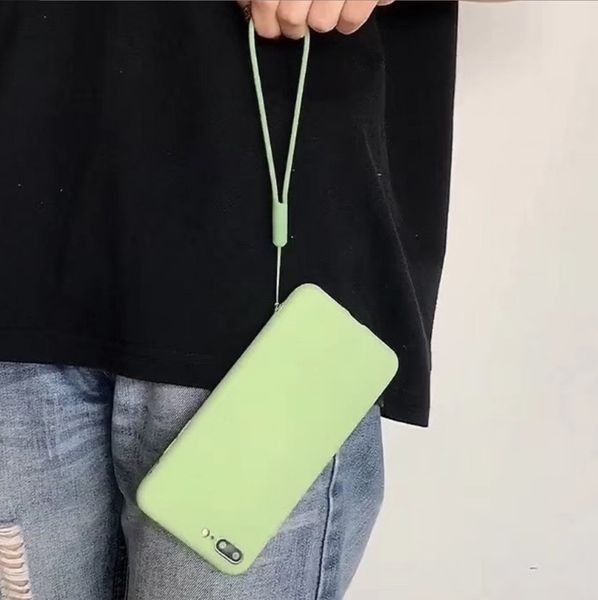 

universal wrist straps hand lanyard silicone charms for mobile phone camera card keys cord chain cute lanyard keychain keycord hanging rope