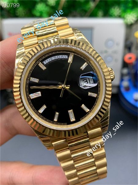 

5 style 36mm watch week calendar men's and women's automatic mechanical watches 3255 movement 904l ew factory produces sapphire lu, Slivery;brown