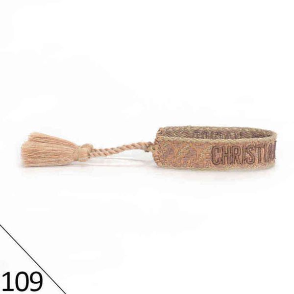 

designers brand adjustable bracelet luxury woven friendship bangle for women men vintage braided bangles embroidery tassel bracelets jewelry, Golden;silver