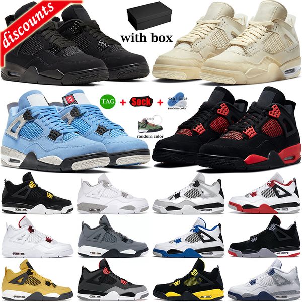 

og 4 men basketball shoes women 4s red thunder black cat white oreo dark marina blue mocha university banned mens outdoor sports sneakers