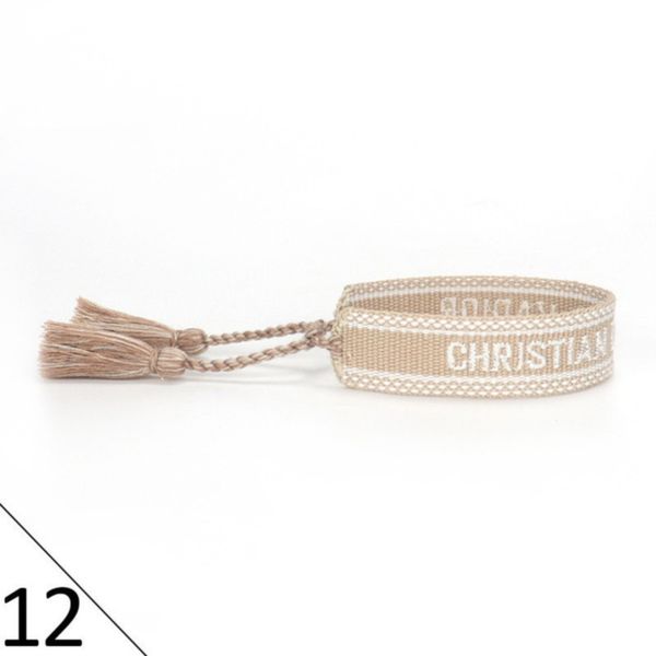 

designers fashion adjustable bracelet luxury woven friendship rope bangle brand women vintage braided men embroidery tassel bracelets jewelr, Golden;silver