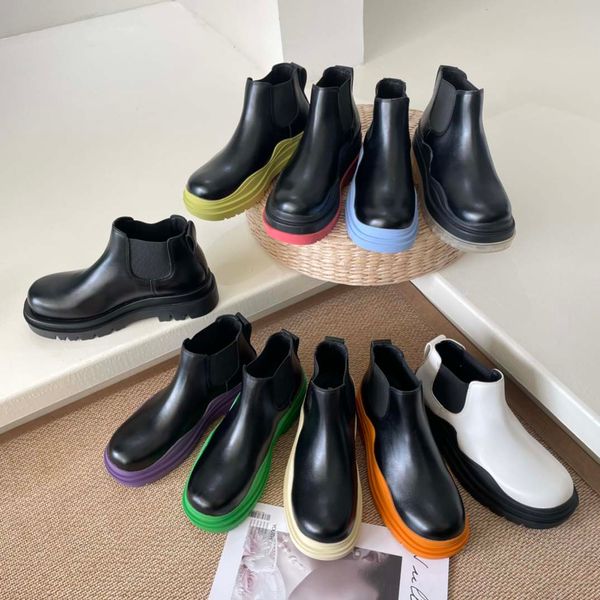 

man women designer boots knee ankle chelsea boot motorcycle designers cotton fabric shoes fashion shoe winter fall green booties, Black