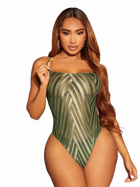 

sxy chevron pattern cami bodysuit without panty d5xr#, White